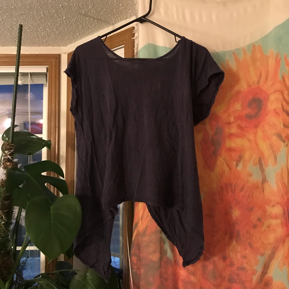 Gibson Navy Blue Open Backed T Shirt